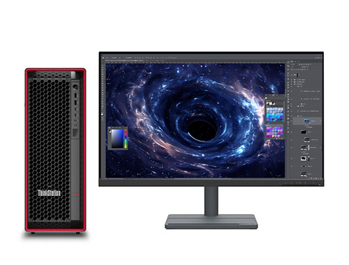 联想ThinkStation P5 图像处理工作站（英特尔至强 W3-2423，6核丨32GB DDR5 ECC 内存丨1TB M.2 固态 +2TB 机械硬盘丨NVIDIA T1000，8GB 显卡丨27寸显示器）