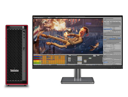 联想ThinkStation P5 游戏开发工作站（英特尔至强 W5-2455X，12核丨192GB DDR5 ECC 内存丨2TB M.2 固态+10TB 机械硬盘丨RTX A4500，20GB 显卡丨32寸显示器）