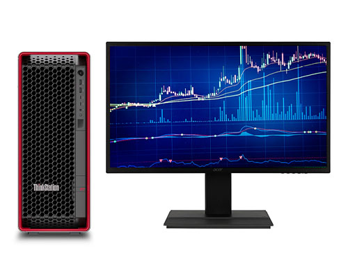 联想ThinkStation P7 塔式图形工作站（英特尔至强 W5-3425，12核丨64GB DDR5-4800 内存丨512GB 固态 +2TB 机械硬盘丨NVIDIA T400，4GB 显卡丨联想27寸显示器）