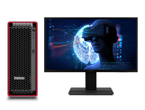 联想ThinkStation P7  VR图形工作站（英特尔至强 W5-3433，16核丨64GB DDR5-4800 内存丨1TB M.2 固态 +2TB 机械硬盘丨RTX 3060，12GB 显卡丨27寸显示器）