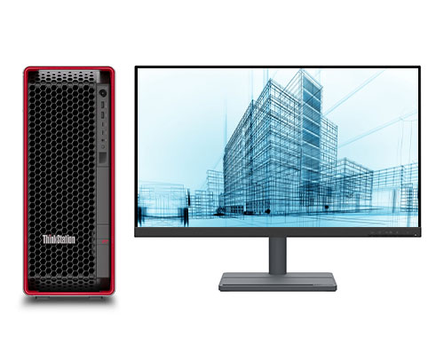 ThinkStation P7 三维建筑设计工作站（英特尔至强 W7-3445，20核丨128GB DDR5-4800 内存丨2TB M.2 固态+4TB 机械硬盘丨RTX A2000, 12GB 显卡丨27寸显示器）