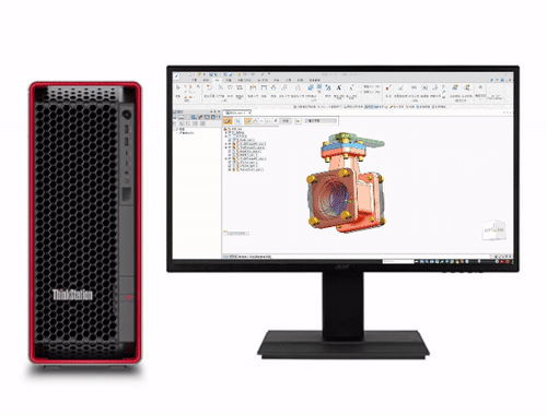 机械CAD设计师电脑  联想P7图形工作站（英特尔至强 W7-3465X，28核丨128GB DDR5 内存丨1TB 固态 +4TB 机械硬盘丨NVIDIA RTX A4000，16GB 显卡丨联想27寸显示器）