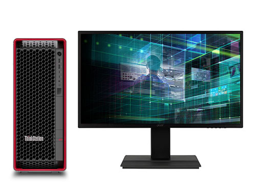 联想ThinkStation P7 深度学习工作站（英特尔至强 W7-3465X，28核丨256GB DDR5 ECC 内存丨4TB M.2 固态 +12TB 机械硬盘丨RTX 4090，24GB 显卡丨27寸显示器）