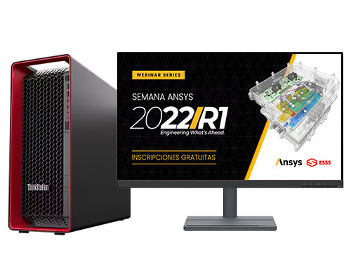 联想ThinkStation P8 ANSYS分析工作站（AMD 锐龙 7985WX，64核丨256GB DDR5 ECC 内存丨4TB M.2 固态+8TB 机械硬盘丨RTX A5000，24GB 显卡丨27寸显示器）
