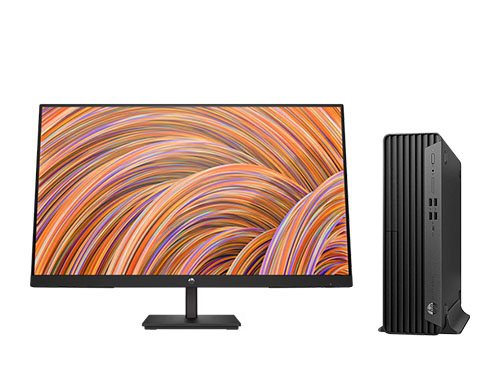 惠普商用台式机 Elite SFF 800 G9（英特尔酷睿 i5-14600，14核丨32GB DDR5 内存丨512GB M.2 固态+2TB 7200prm SATA 硬盘丨T400 独显丨27英寸显示器）