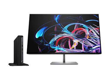 电脑迷你台式机 EliteDesk 800 G9（英特尔酷睿 i5-14500T，14核丨32GB DDR5 内存丨1TB 2.5英寸 SATA 固态丨RTX3050 Ti-4GB 显卡丨31.5英寸显示器）