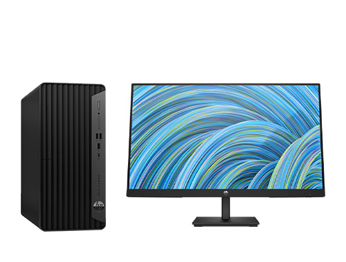 惠普（HP）ProDesk 480 G9 商用台式机（英特尔酷睿 i5-14500，14核丨16GB DDR5 内存丨512GB M.2 固态+1TB 3.5寸 SATA 硬盘丨T400-4GB 独显丨23.8寸显示器）