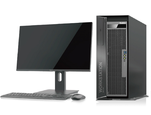 中科可控天阔W40P 旗舰级塔式工作站（2颗*Hygon 3350 处理器，8核丨512GB DDR4 内存丨2块*1.92TB 固态+2块*16TB 机械硬盘丨RTX A6000，48GB 显卡丨27英寸 4K显示器）