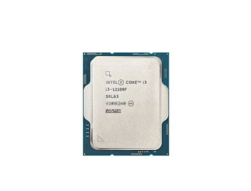 英特尔®酷睿™ i3-12100F 台式机处理器 (4核、8线程、12MB缓存，睿频最高可达4.3GHz、58W)