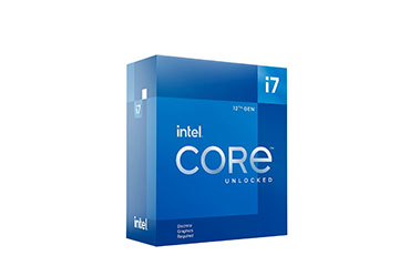 英特尔®酷睿™ i7-12700KF 台式机处理器 (12核、20线程、25MB缓存，睿频最高可达5.0GHz、125W)