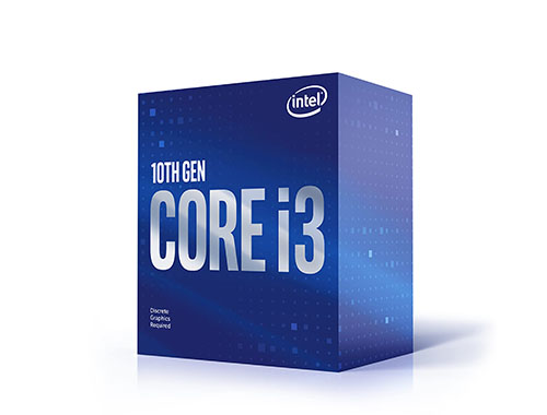 英特尔®酷睿™ i3-10100F 台式机处理器 (4核、8线程、6MB缓存，睿频最高可达4.3GHz、65W)