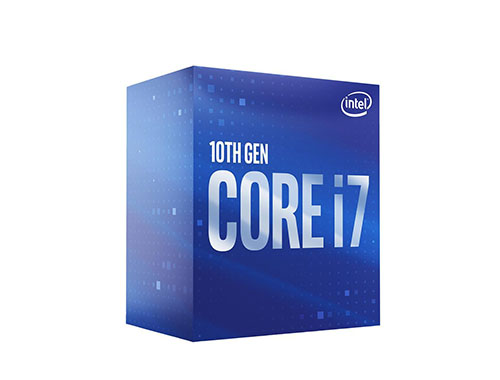 英特尔®酷睿™ i7-10700 台式机处理器 (8核、16线程、16MB缓存，睿频最高可达4.8GHz、65W)