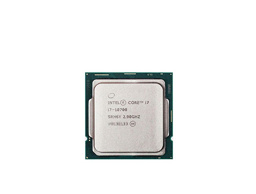 英特尔®酷睿™ i7-10700 台式机处理器 (8核、16线程、16MB缓存，睿频最高可达4.8GHz、65W)