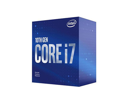 英特尔®酷睿™ i7-10700F 台式机处理器 (8核、16线程、16MB缓存，睿频最高可达4.8GHz、65W)