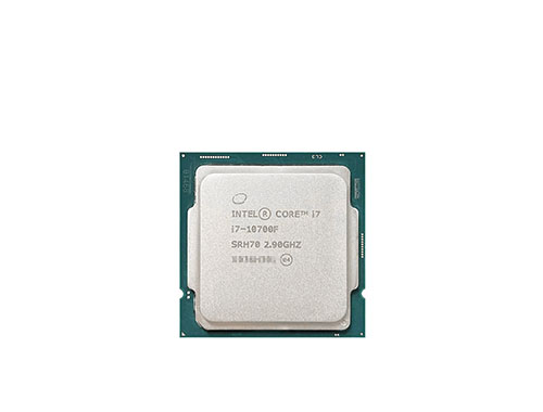 英特尔®酷睿™ i7-10700F 台式机处理器 (8核、16线程、16MB缓存，睿频最高可达4.8GHz、65W)