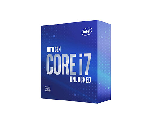 英特尔®酷睿™ i7-10700KF 台式机处理器 (8核、16线程、16MB缓存，睿频最高可达5.1GHz、125W)