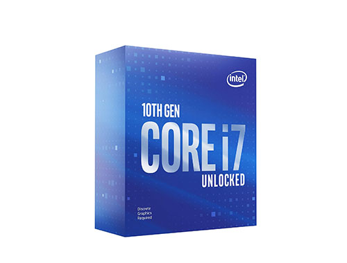 英特尔®酷睿™ i7-10700KF 台式机处理器 (8核、16线程、16MB缓存，睿频最高可达5.1GHz、125W)