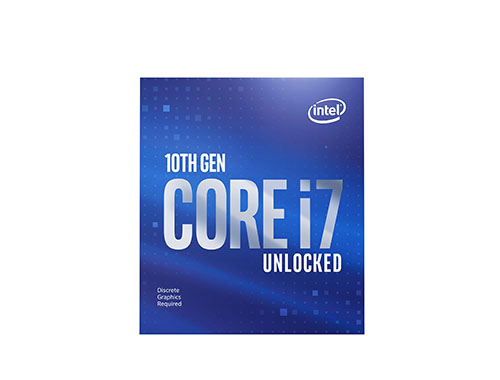 英特尔®酷睿™ i7-10700KF 台式机处理器 (8核、16线程、16MB缓存，睿频最高可达5.1GHz、125W)