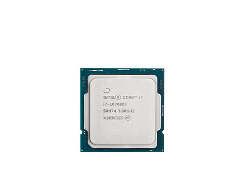 英特尔®酷睿™ i7-10700KF 台式机处理器 (8核、16线程、16MB缓存，睿频最高可达5.1GHz、125W)