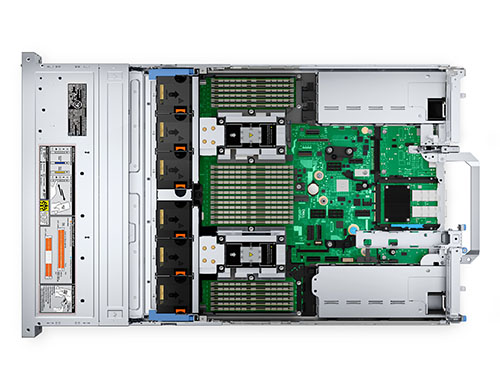 戴尔PowerEdge R7625 机架式服务器（2颗*AMD EPYC 9254，2.9GHz，24核丨128GB DDR5 ECC 内存丨2块*480GB 固态+4块*16TB SATA 硬盘丨H755 阵列卡）