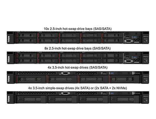 联想ThinkSystem SR258 V3 机架式服务器（英特尔至强 E-2434，4核丨32GB DDR5 4800MHz 内存丨2块*2.4TB 10K SAS 硬盘丨全国联保 三年保修）