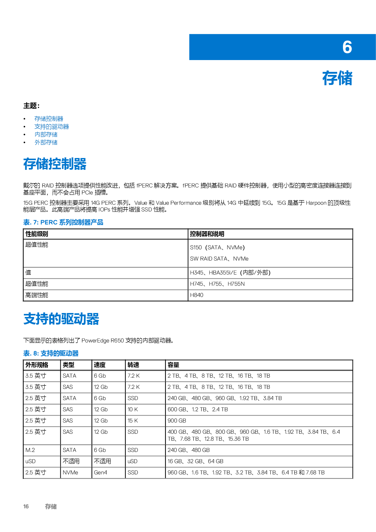 Dell EMC PowerEdge R650 机架式服务器技术指南PDF第16页