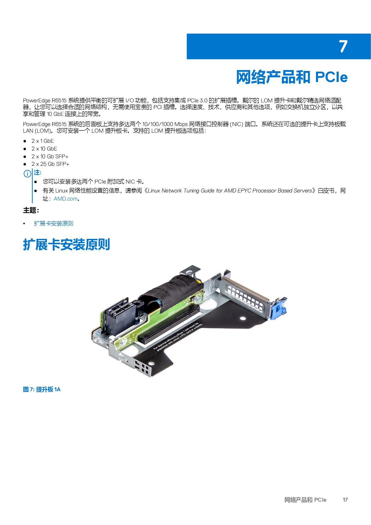 Dell EMC PowerEdge R6515 机架式服务器技术指南PDF第17页