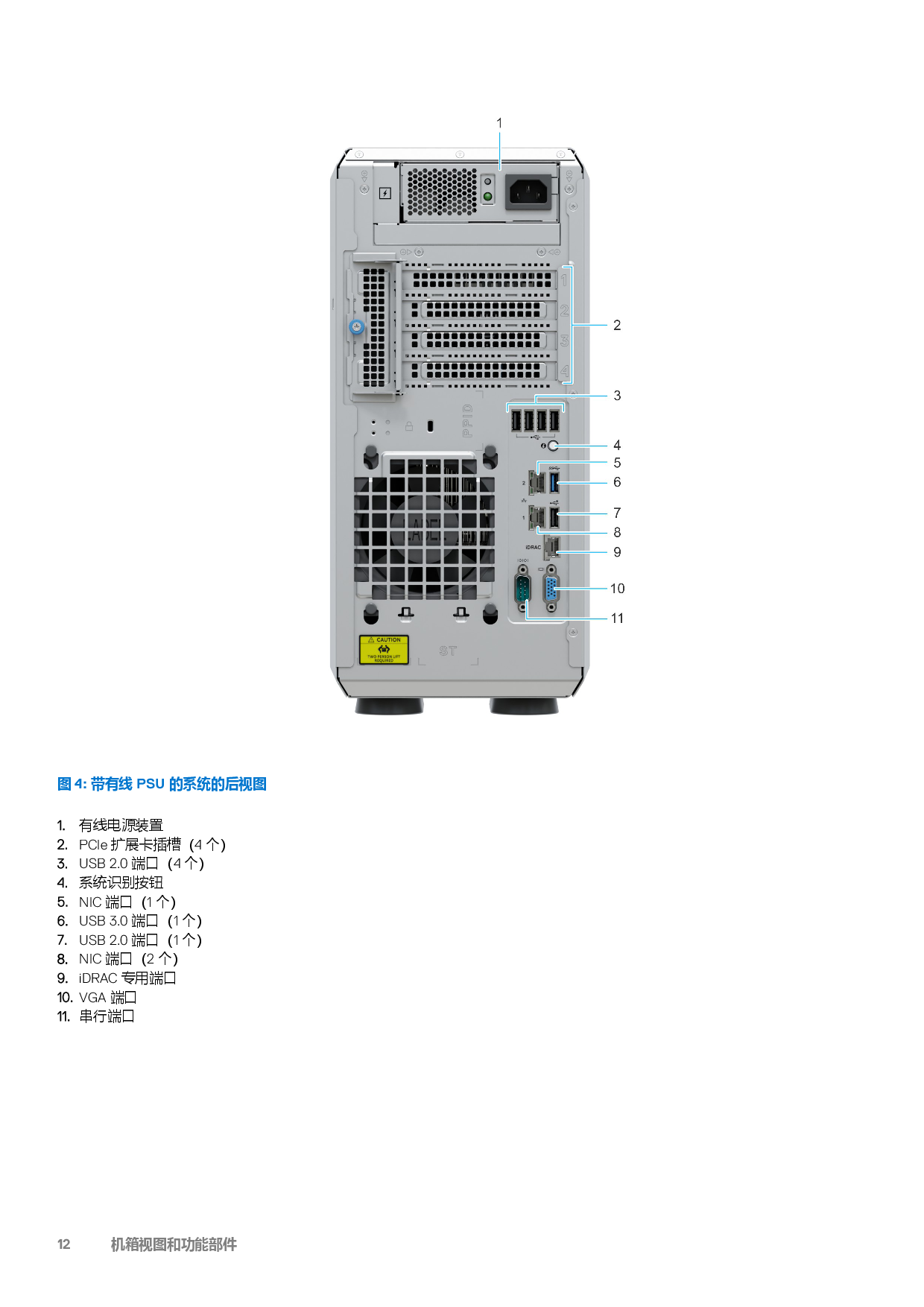 Dell EMC PowerEdge T350 塔式服务器技术指南PDF第12页