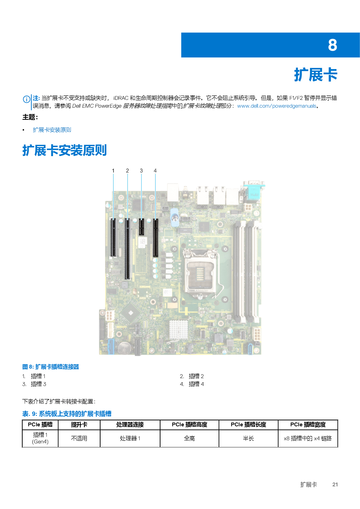 Dell EMC PowerEdge T350 塔式服务器技术指南PDF第21页