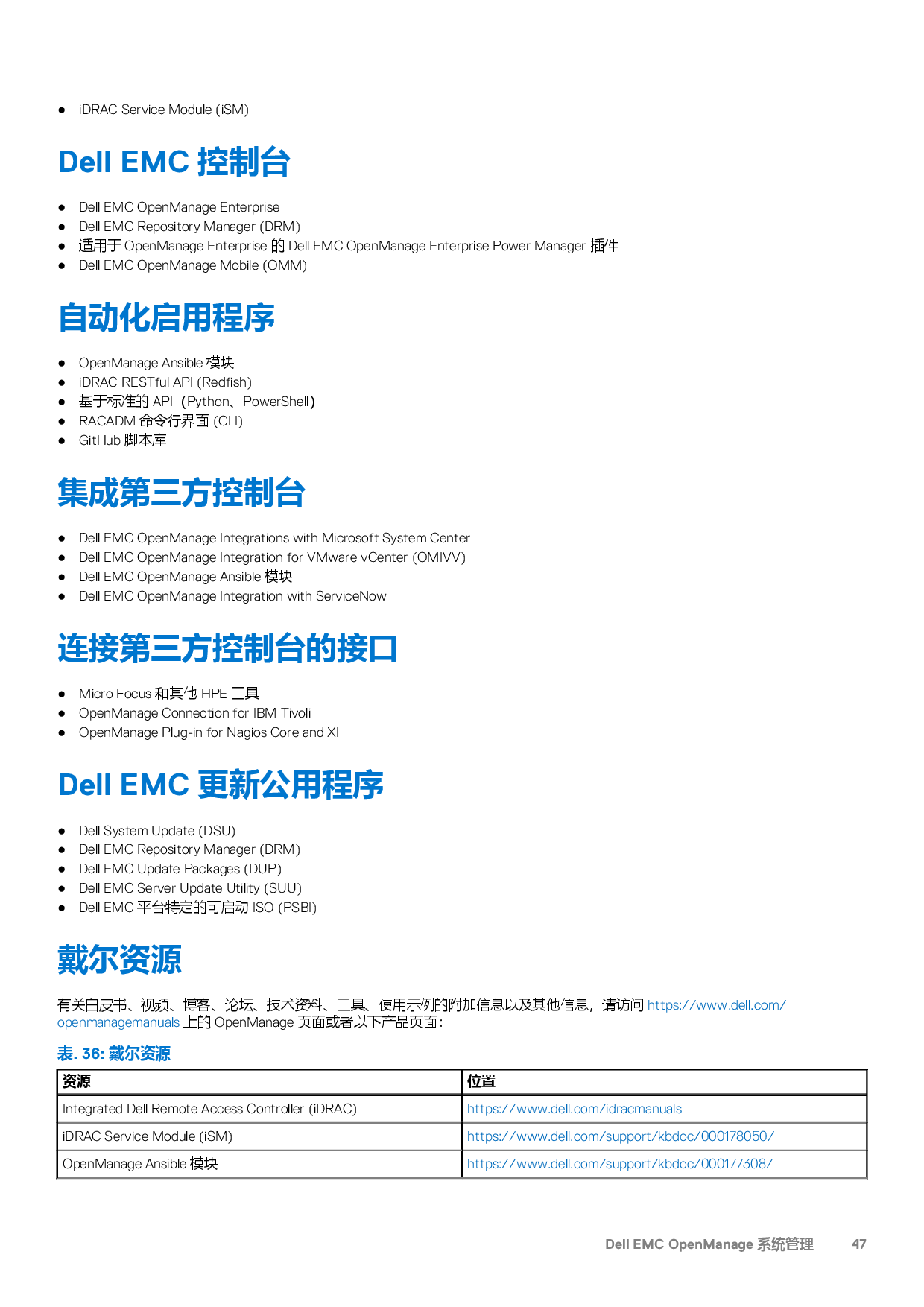 Dell EMC PowerEdge T550 塔式服务器技术指南PDF第47页