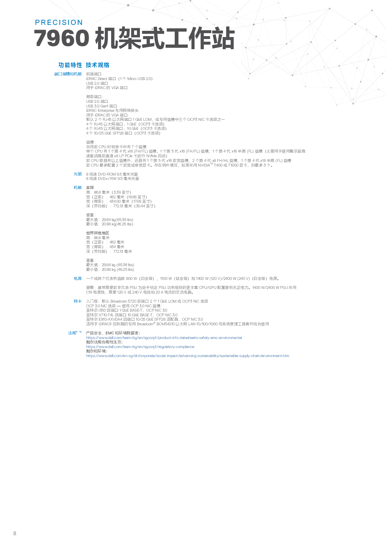 Dell Precision 7960 机架式工作站产品介绍PDF第8页