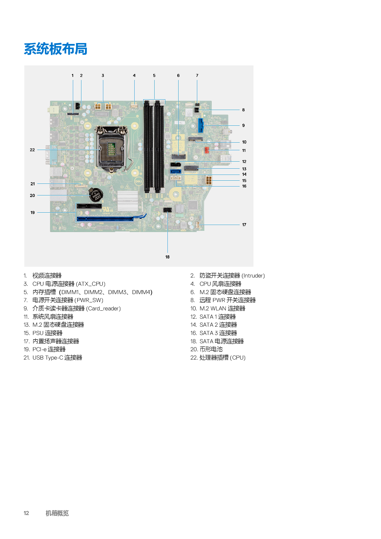 Dell Precision 3440 小型工作站设置和规格指南PDF第12页