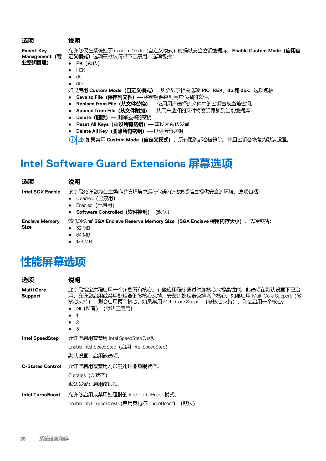 Dell Precision 3440 小型工作站设置和规格指南PDF第28页