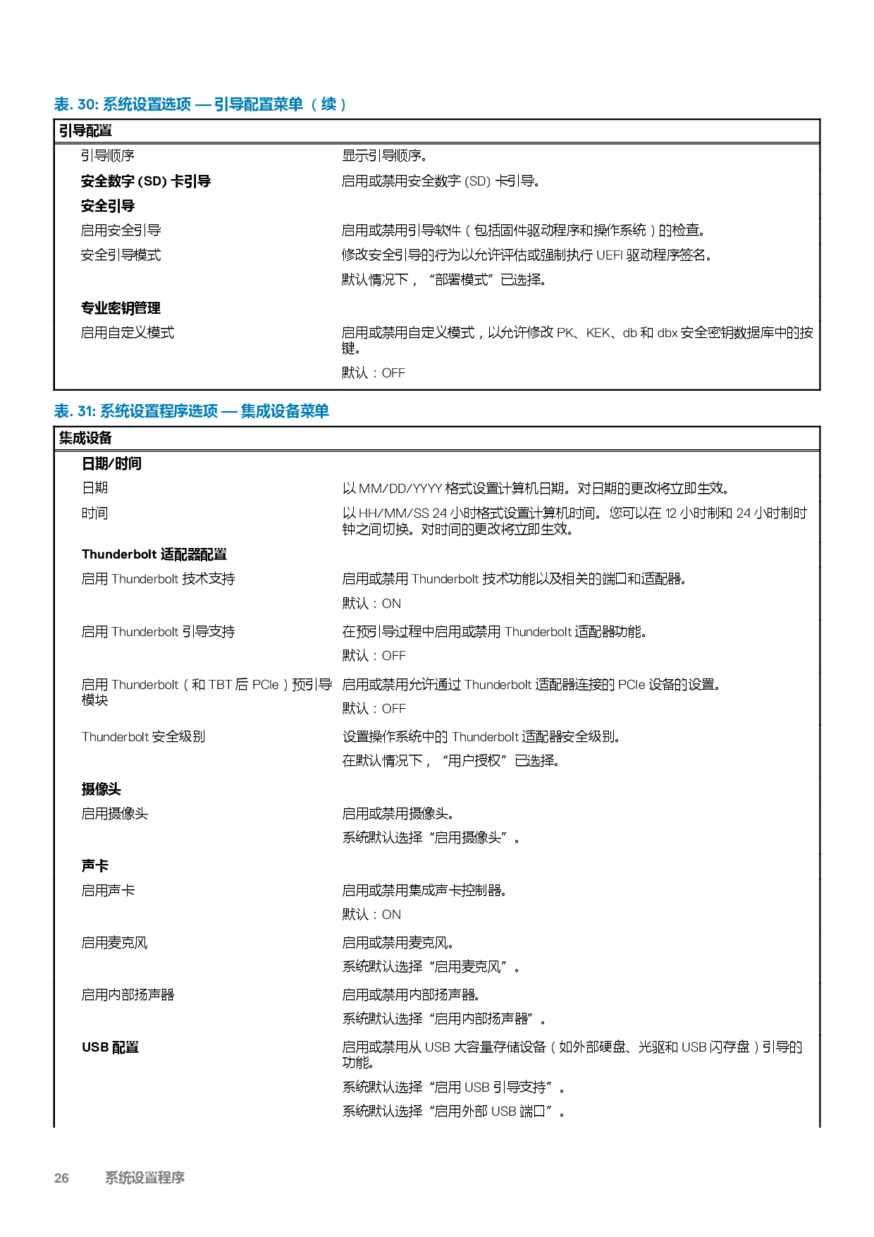 Dell Precision 5750 移动工作站设置和规格指南PDF第26页