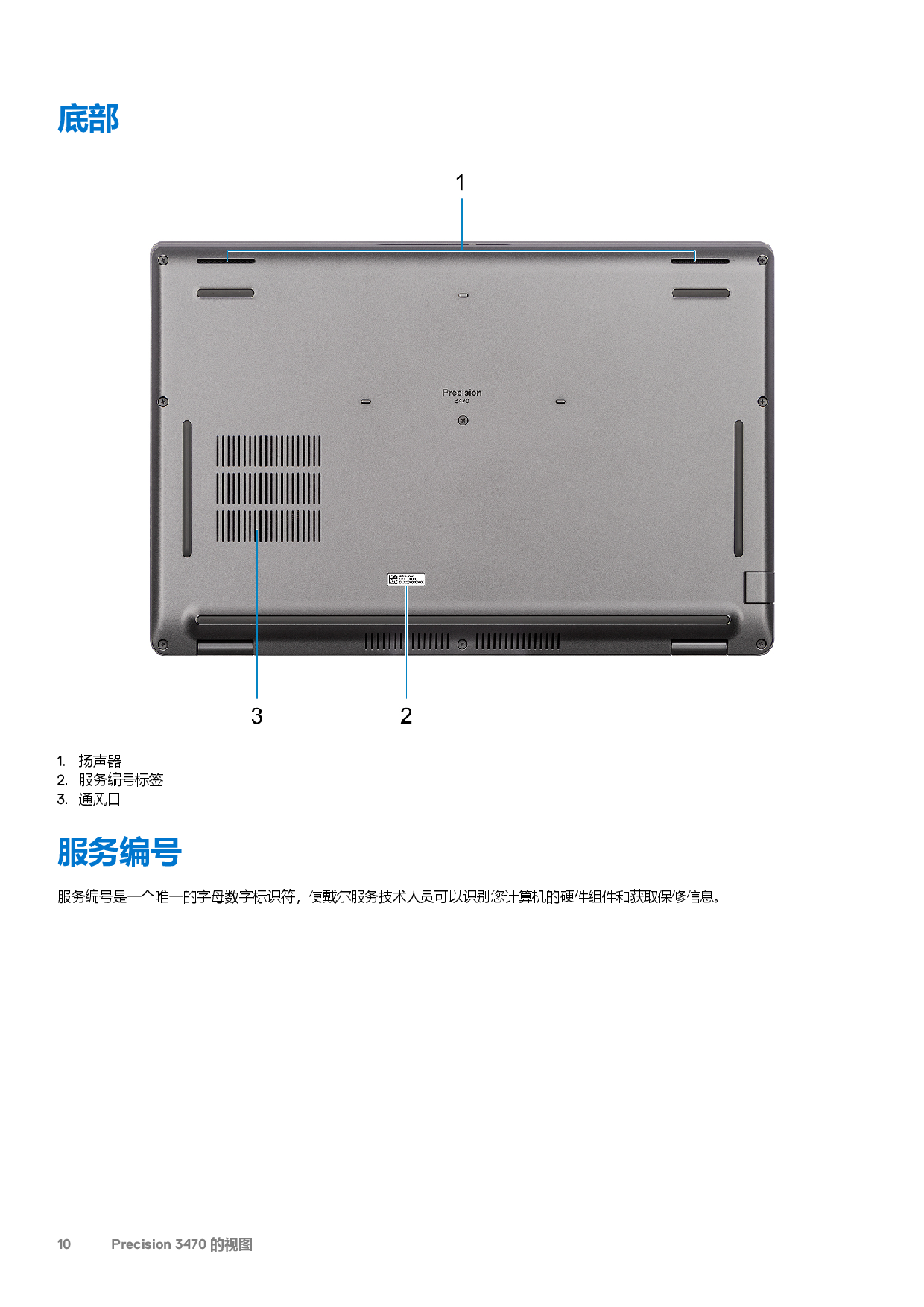 Dell Precision 3470 移动工作站设置和规格PDF第10页