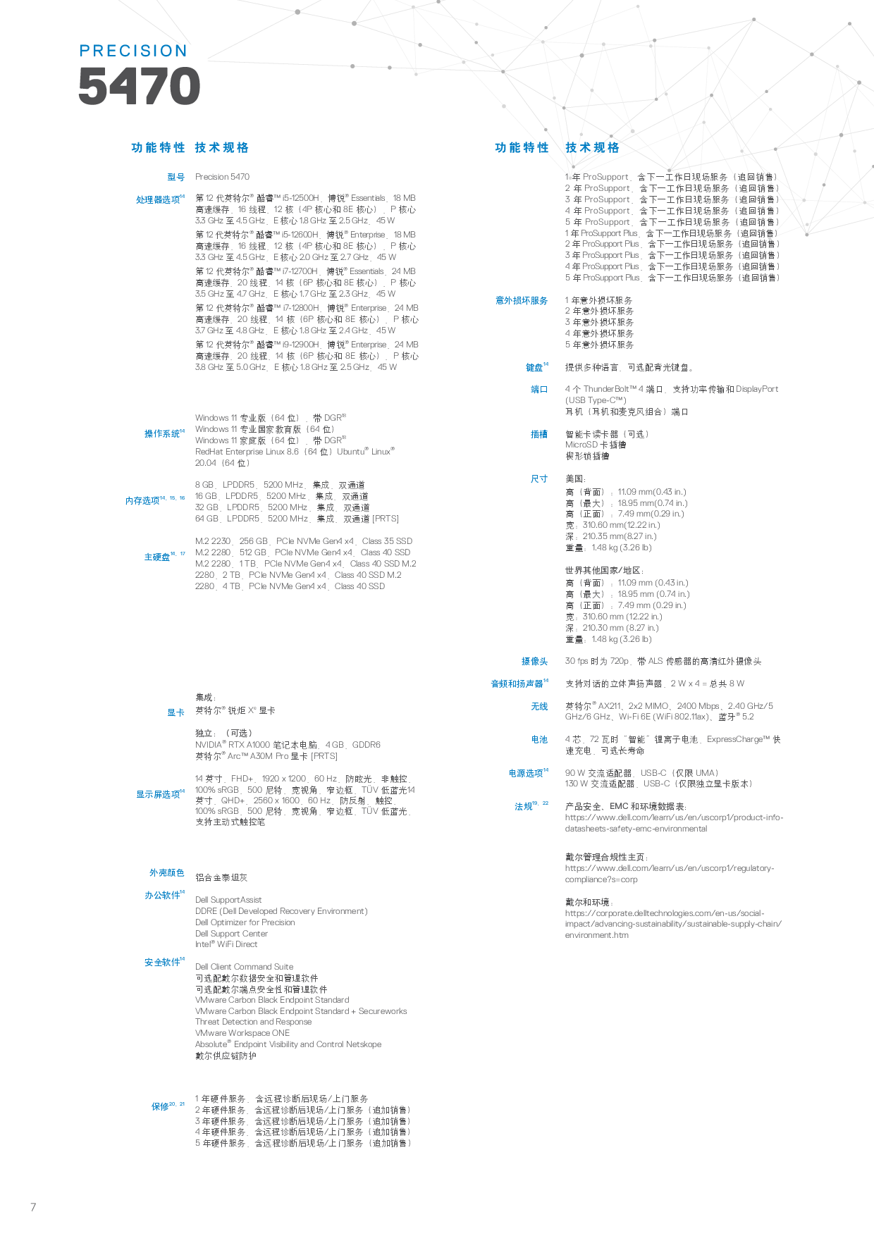 Dell Precision 5470 移动工作站产品介绍PDF第7页