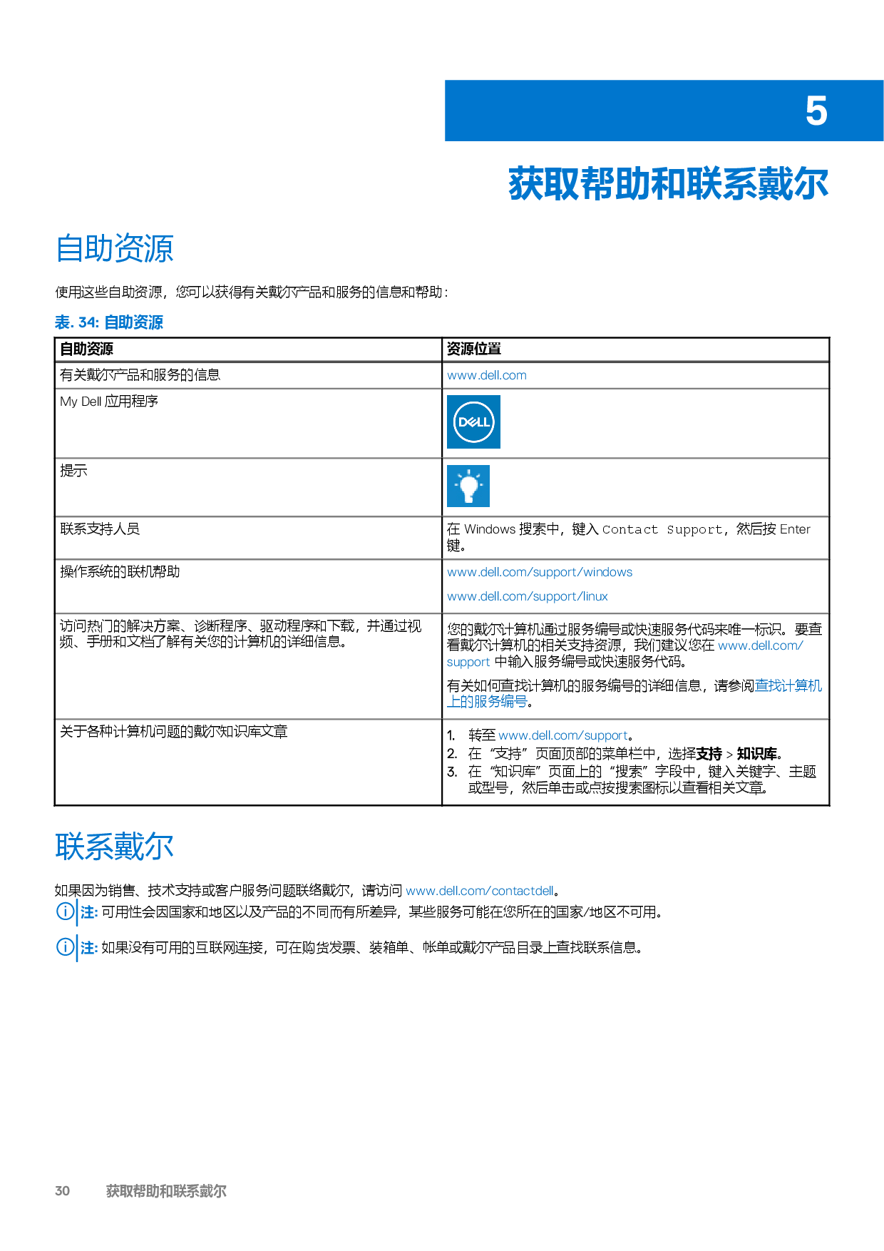 Dell Precision 7670 移动工作站设置和规格PDF第30页