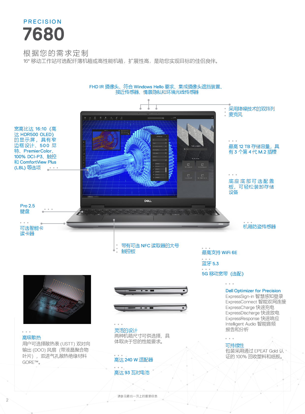 Dell Precision 7680 移动工作站产品介绍PDF第2页