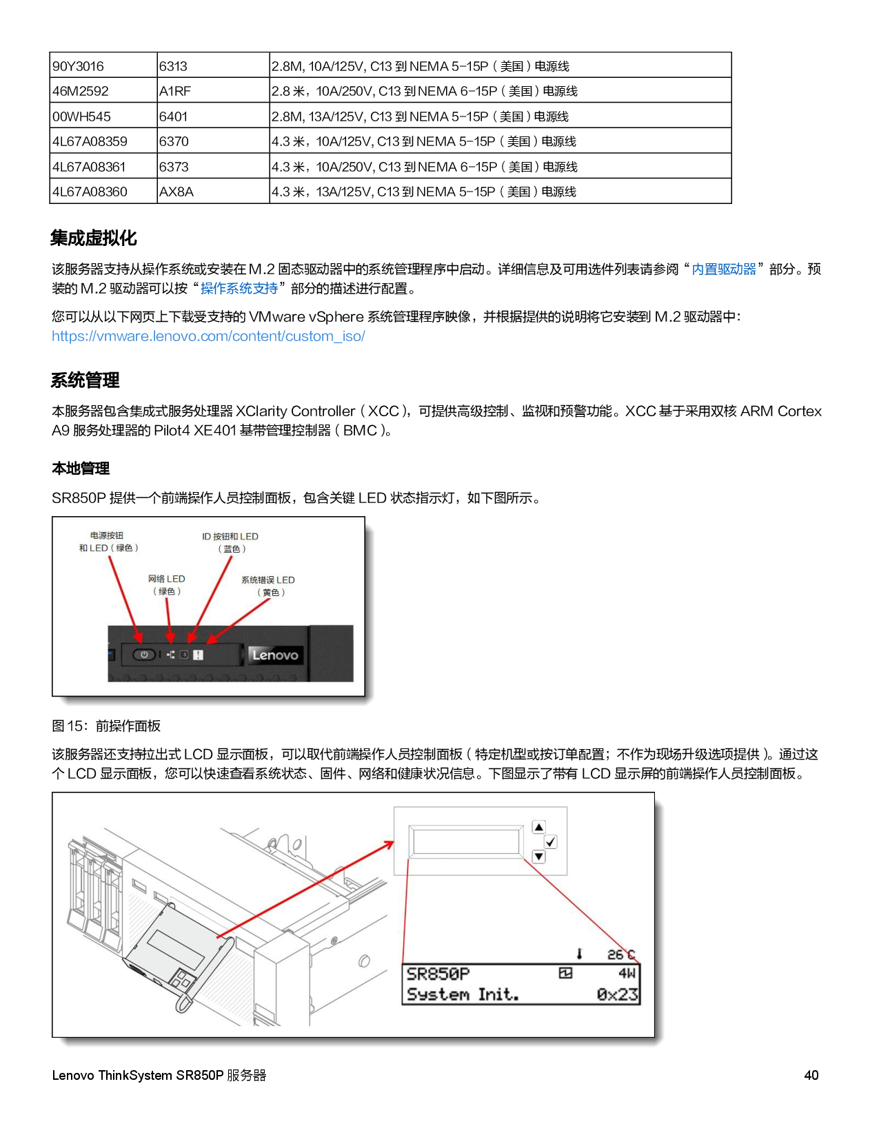 联想ThinkSystem SR850P 机架式服务器产品指南PDF第40页