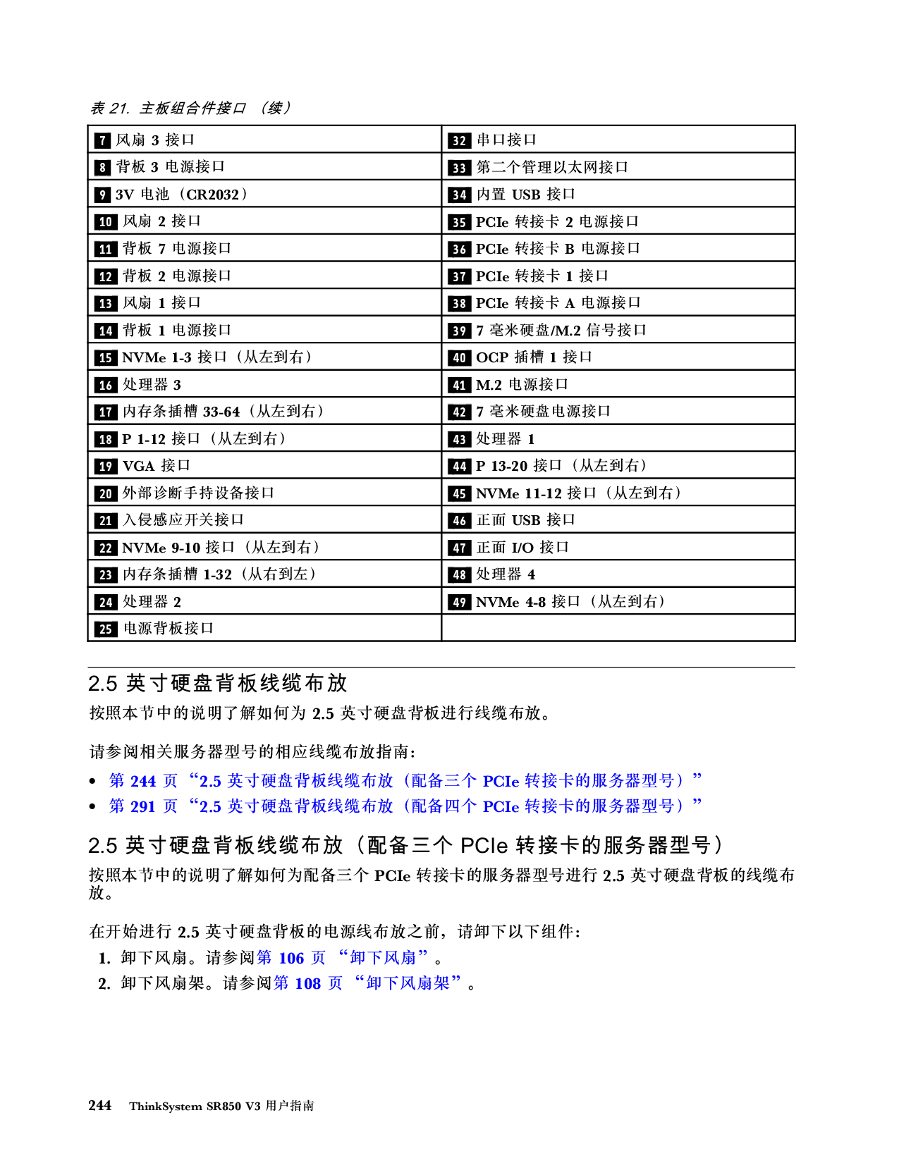 联想ThinkSystem SR850 V3 机架式服务器用户指南PDF第254页