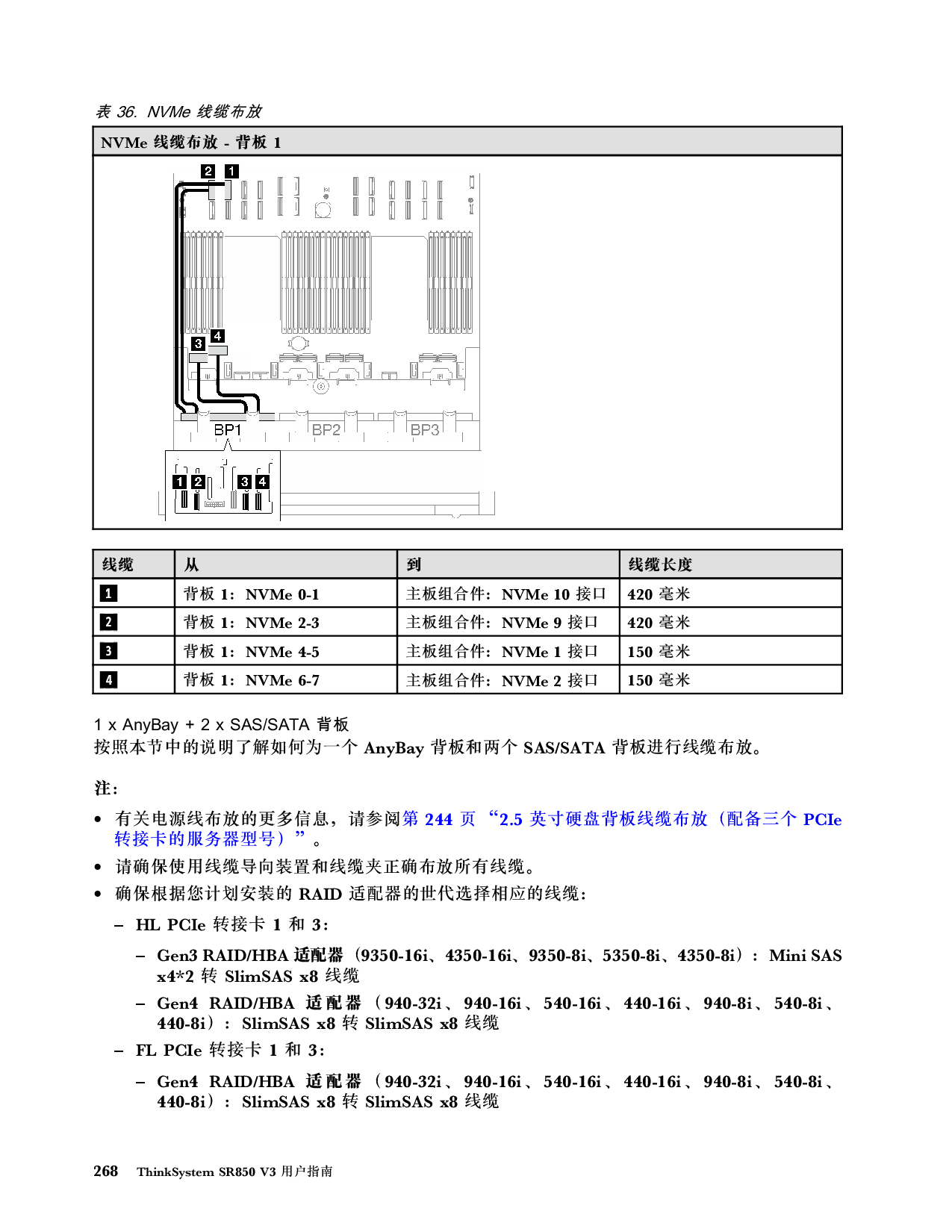 联想ThinkSystem SR850 V3 机架式服务器用户指南PDF第278页