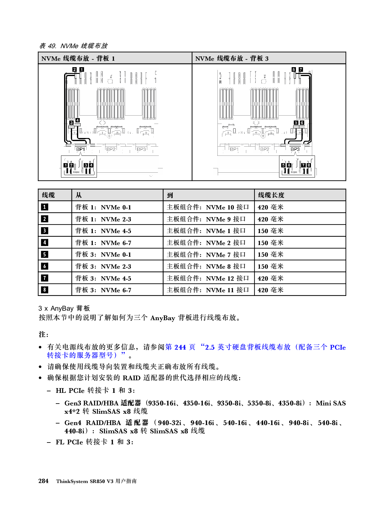 联想ThinkSystem SR850 V3 机架式服务器用户指南PDF第294页