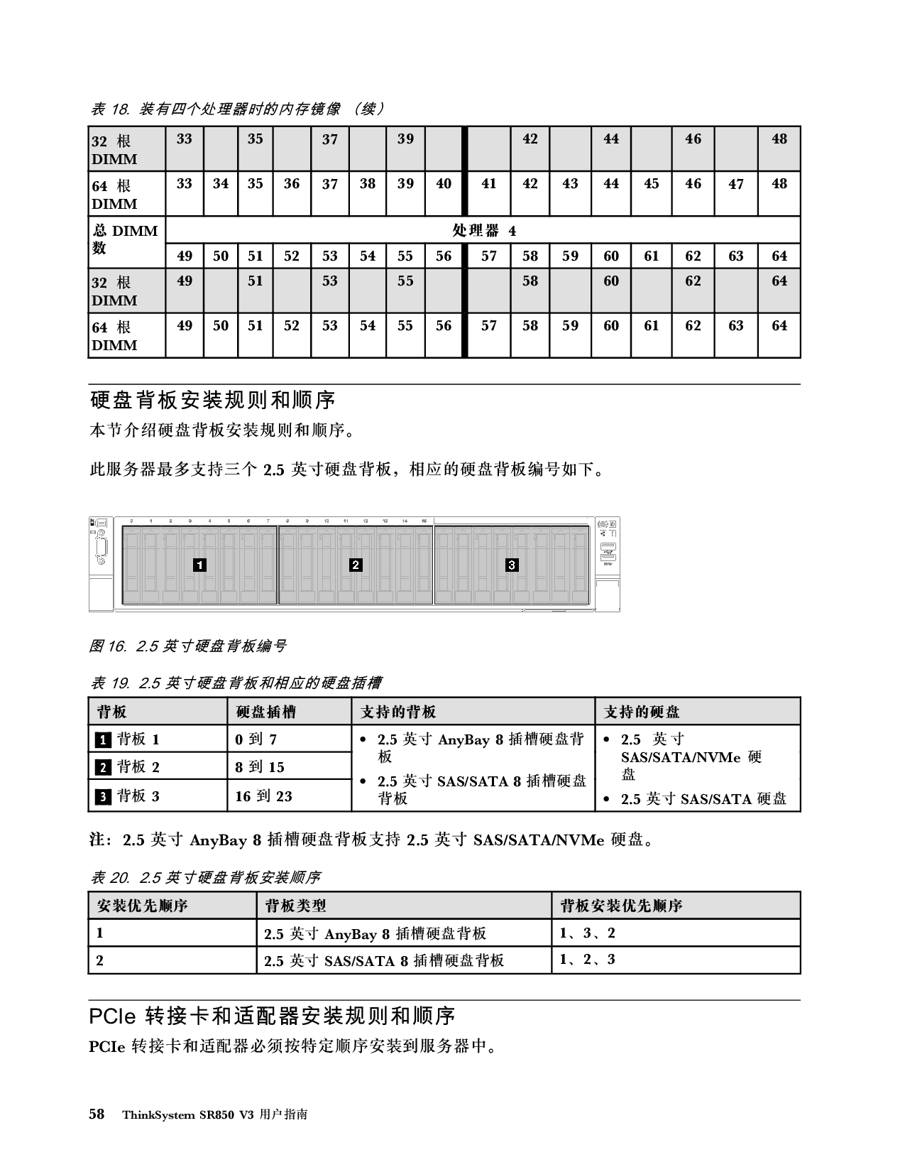 联想ThinkSystem SR850 V3 机架式服务器用户指南PDF第68页