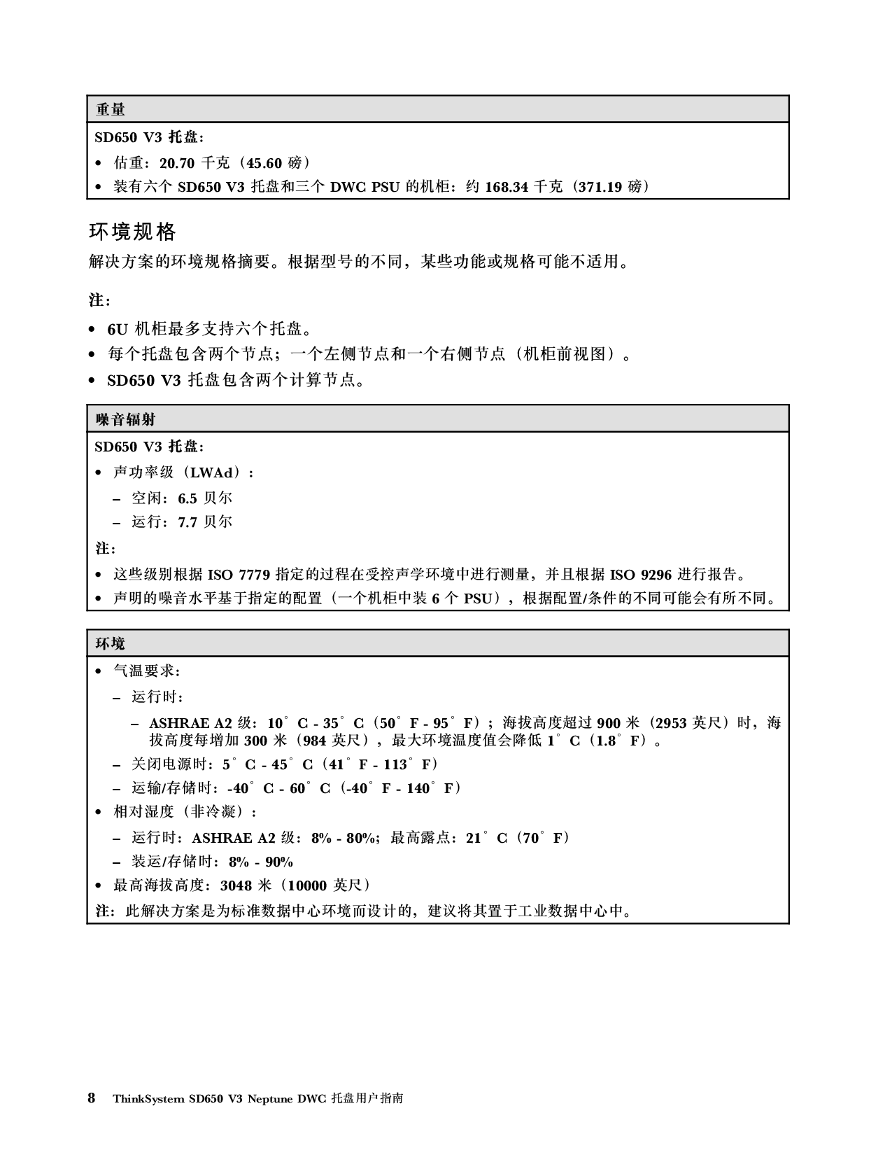 联想ThinkSystem SD650 V3 高密度服务器用户指南PDF第16页