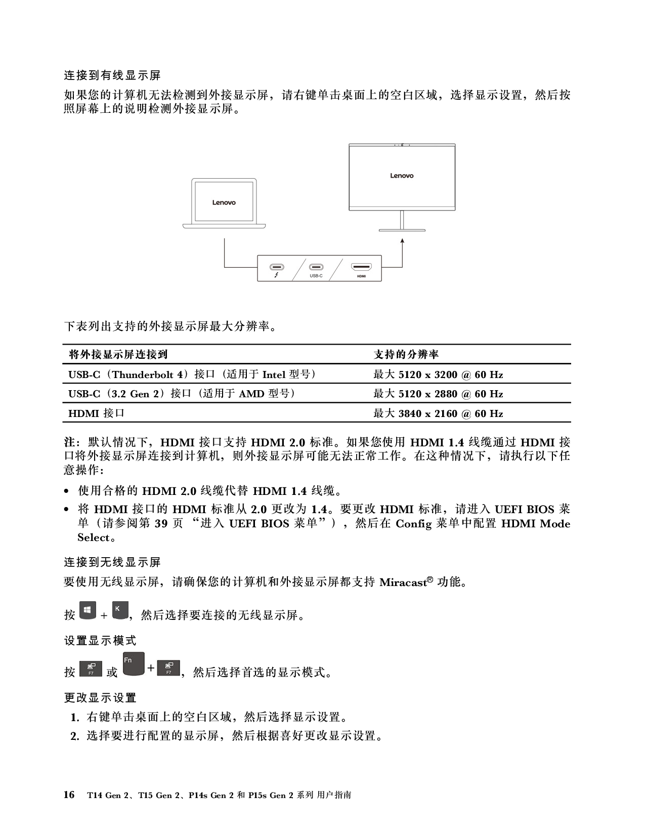 联想ThinkStation P14s 2021 移动工作站用户指南PDF第22页