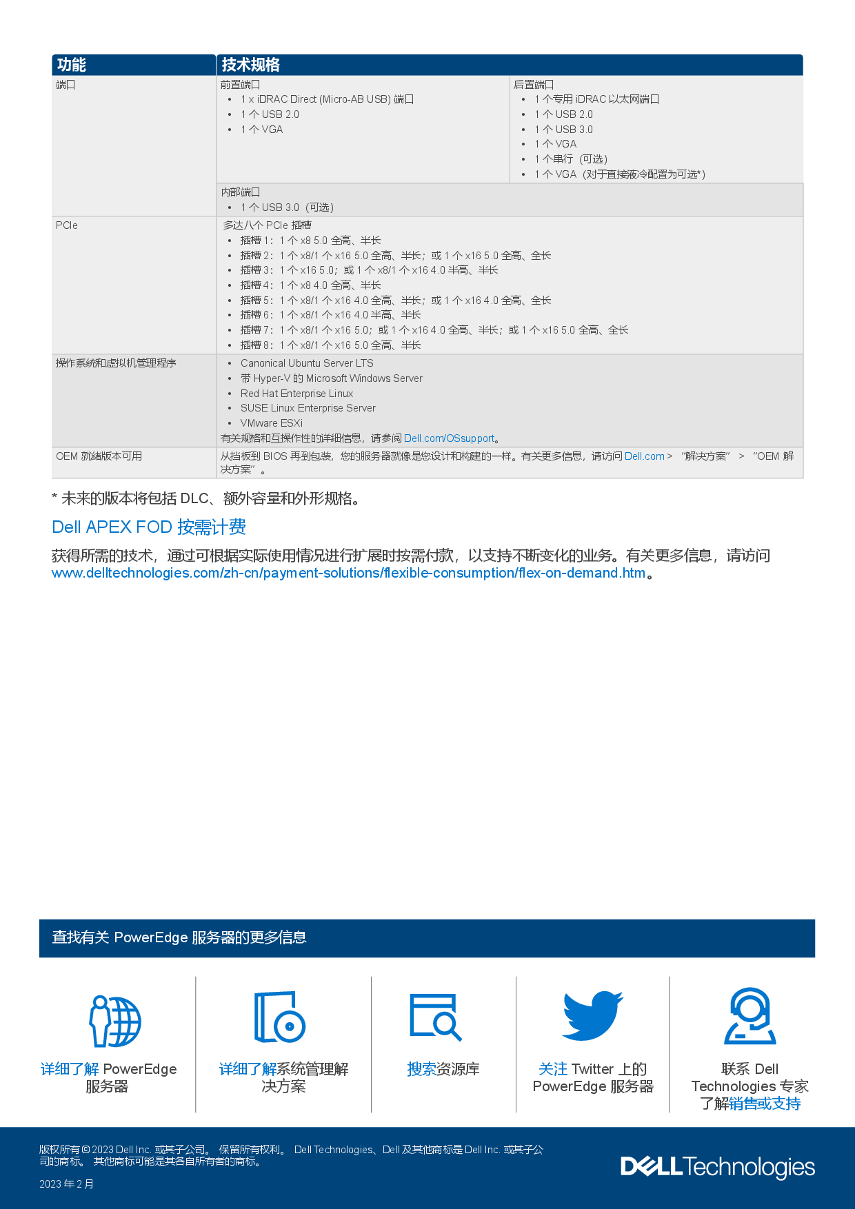 戴尔 PowerEdge R7615 机架式服务器产品介绍PDF第3页