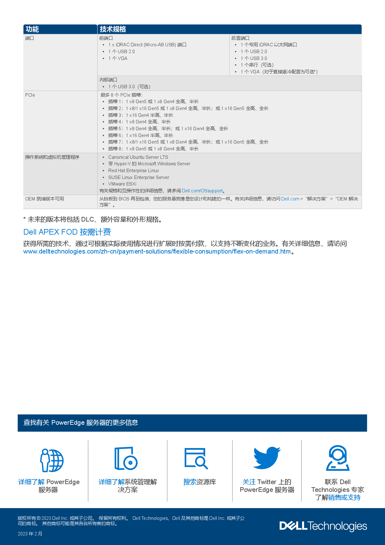 戴尔 PowerEdge R7625 机架式服务器产品介绍PDF第3页