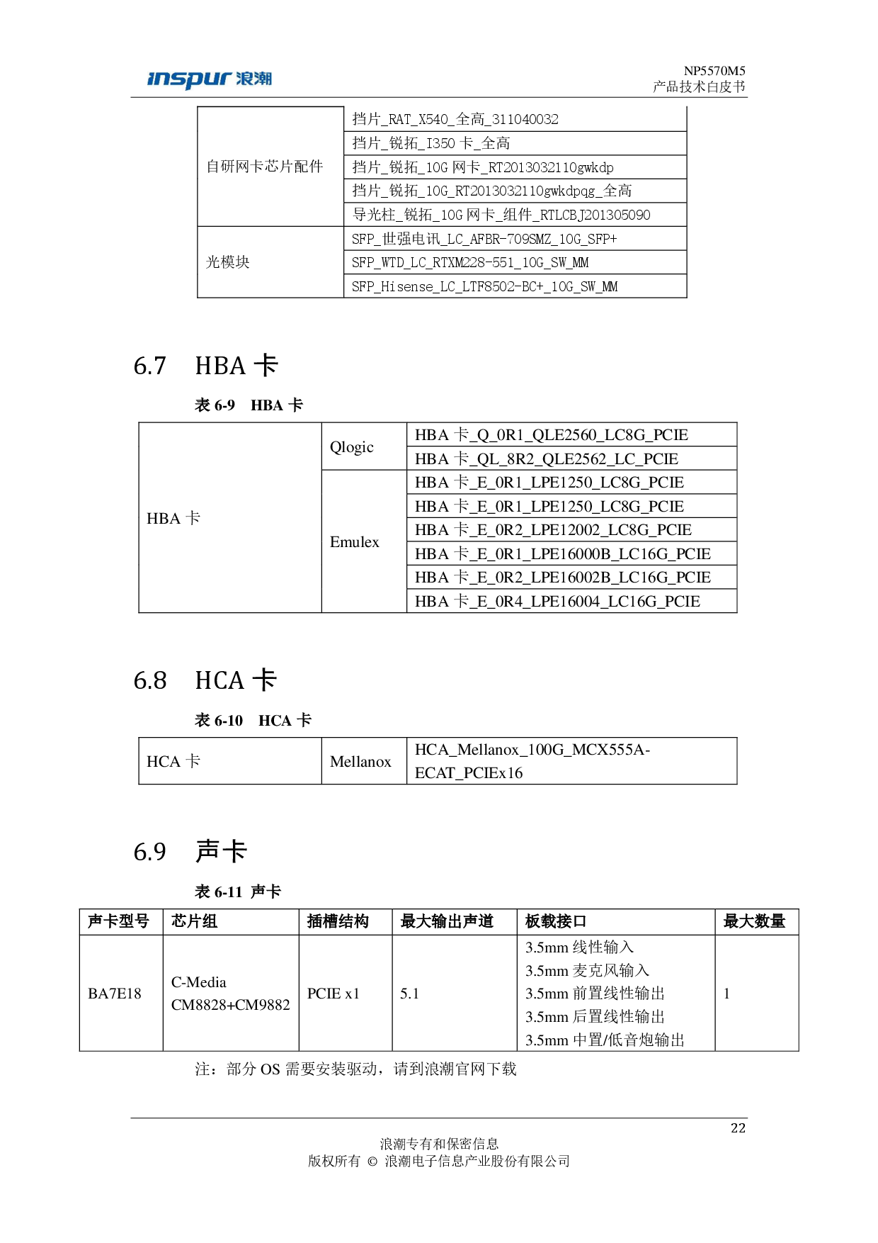 浪潮英信 NP5570M5 塔式服务器技术白皮书PDF第23页