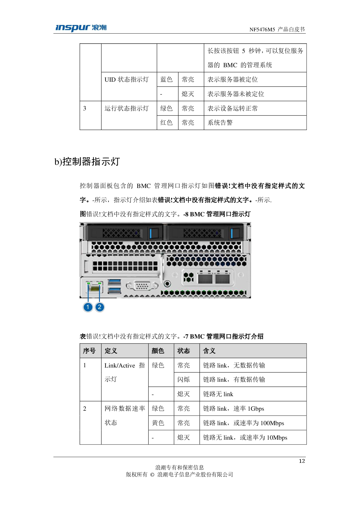 浪潮英信 NF5476M5 机架式服务器产品技术白皮书PDF第14页