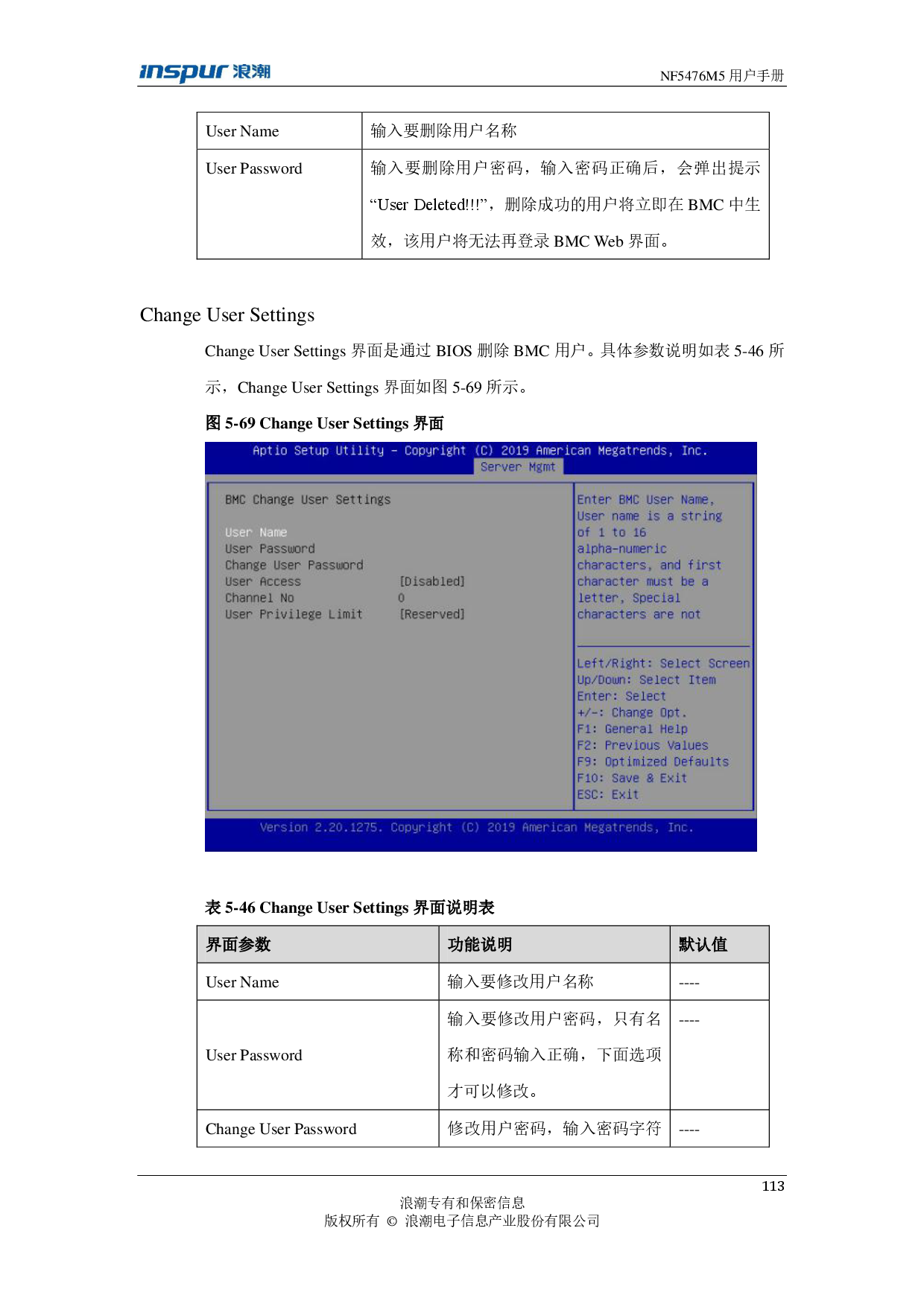 浪潮英信 NF5476M5 机架式服务器用户手册PDF第113页